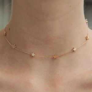 Brandy Melville Gold Star Choker